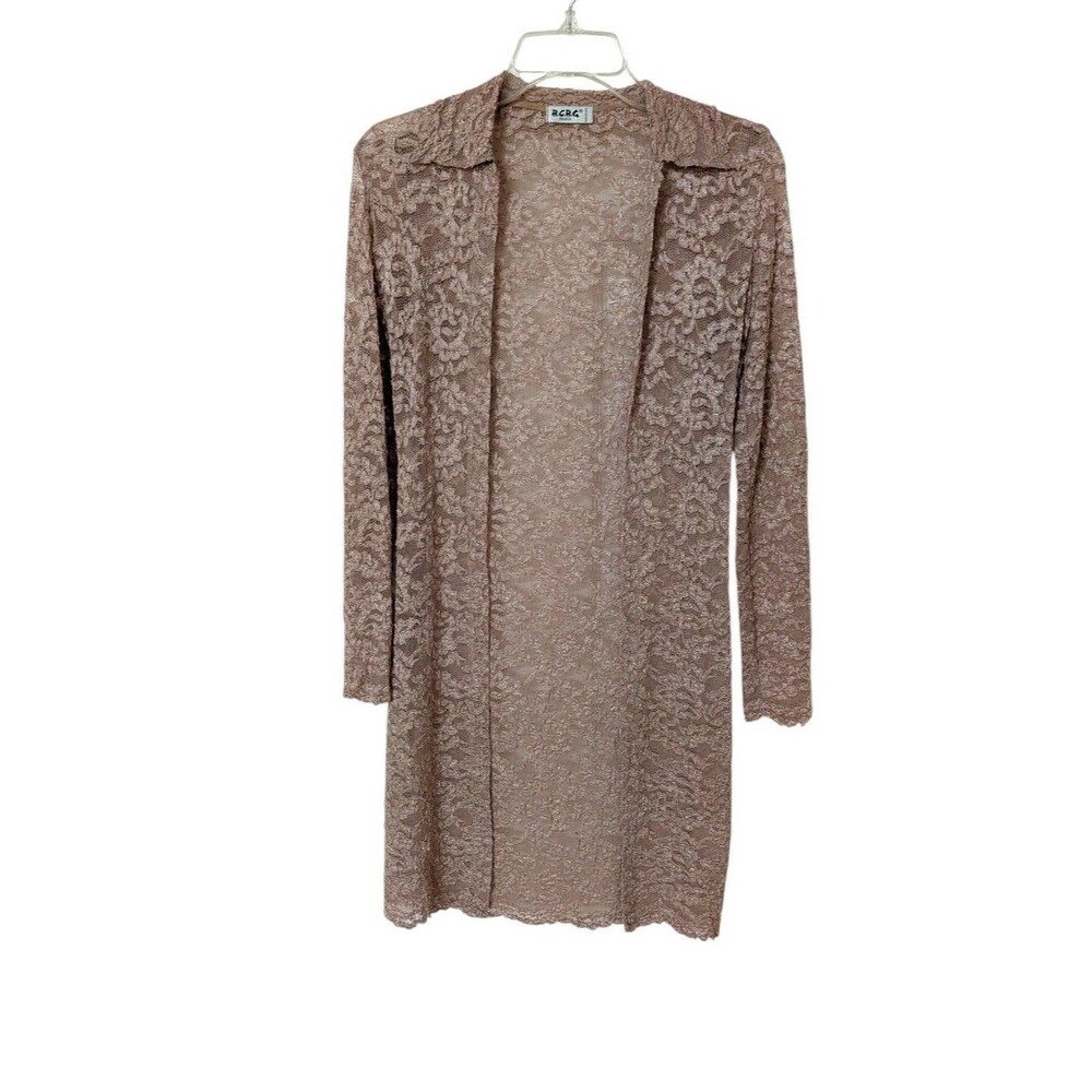 Vintage BCBG Paris Lace Open Front Duster